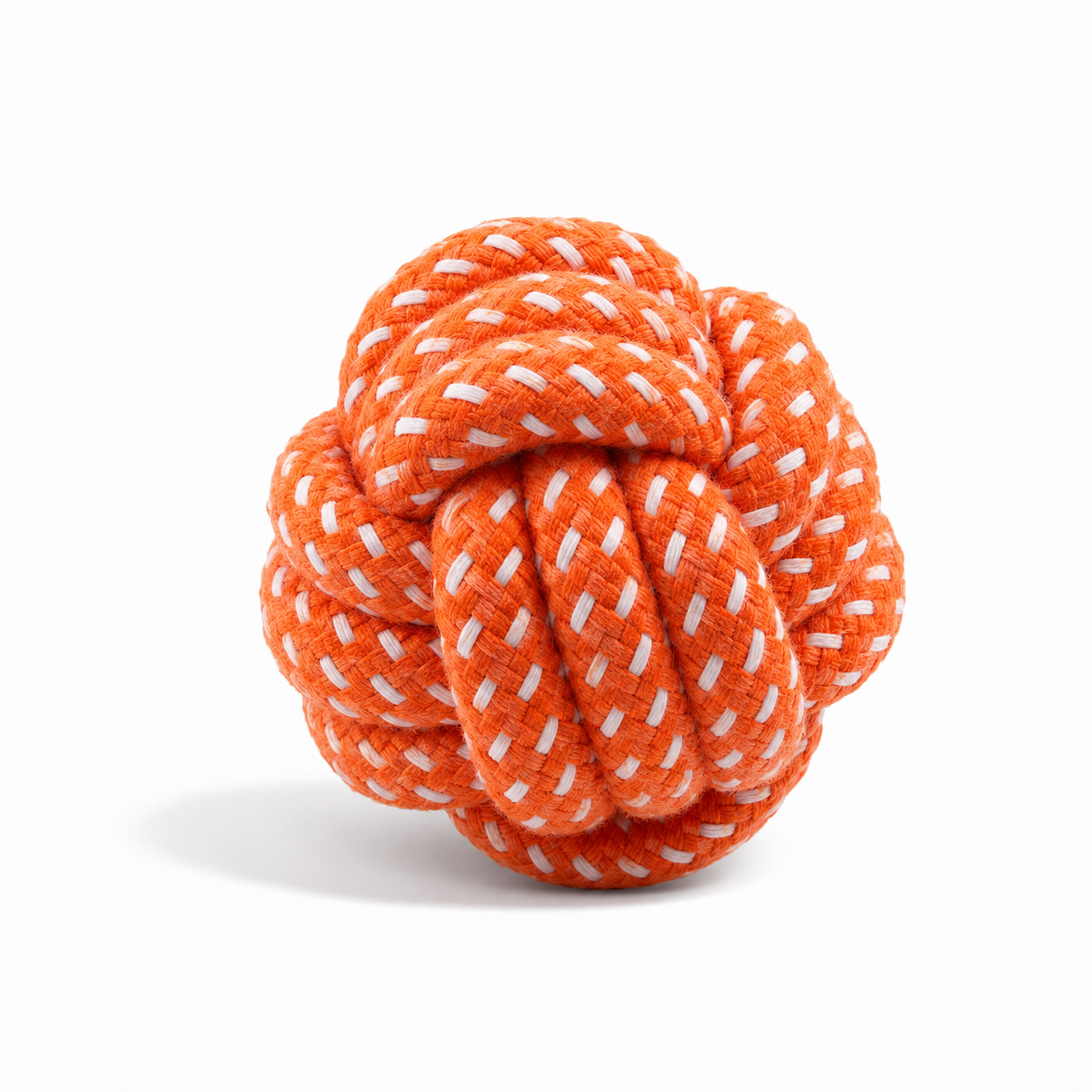 Braided Cotton Rope Ball Dog Toy – 2.4"