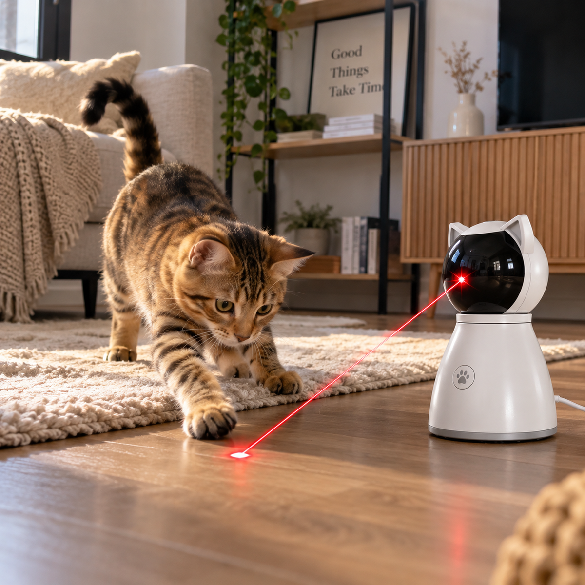 Automatic Interactive Laser Cat Toy – 7.1"