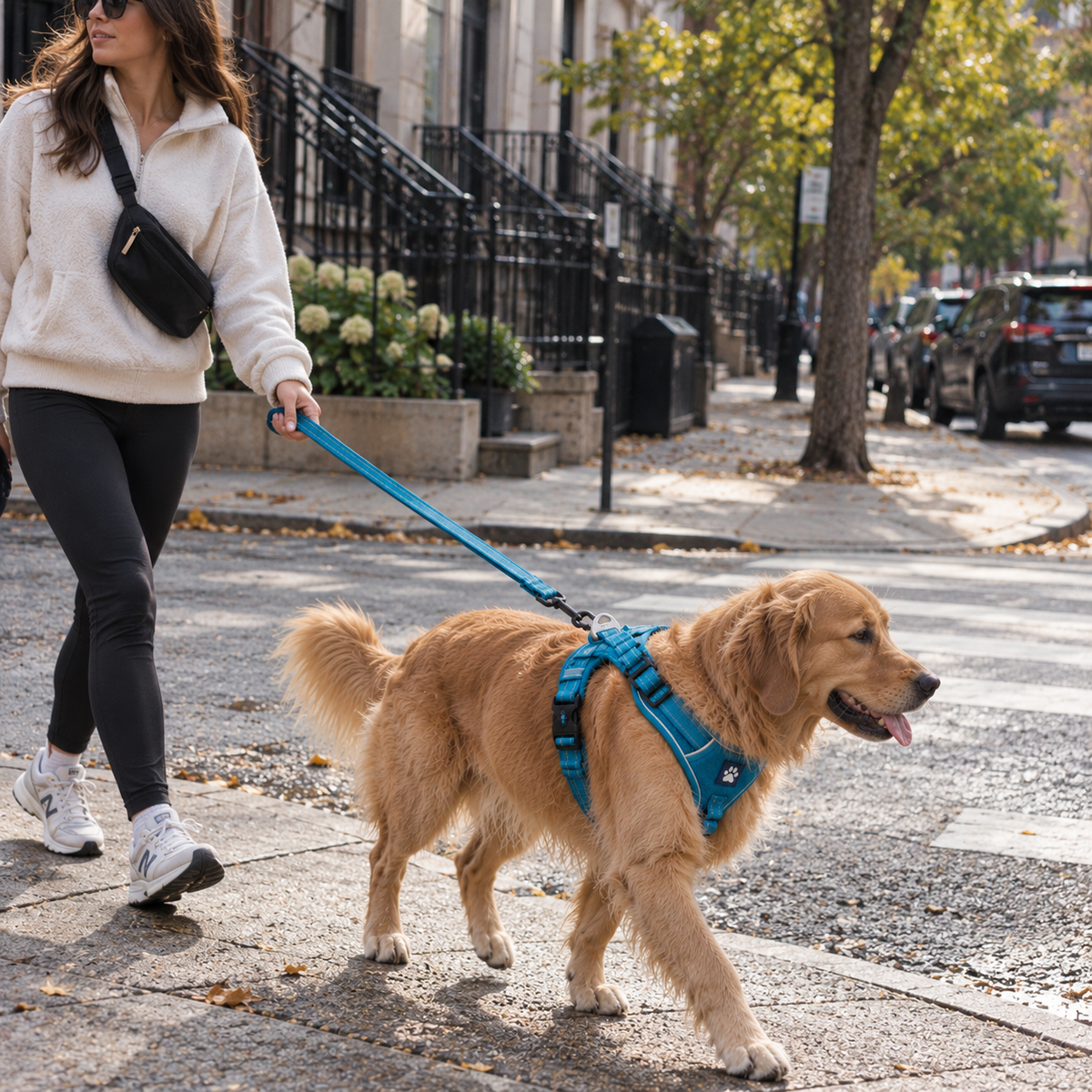 Reflective Pet Harness & Leash Set